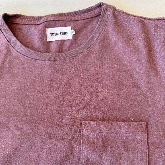 Taylor Stitch The Heavy Bag Tee Large Size 42 Russet - Picture 2 of 2